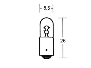 Glhlampe 6V 4W Ba9S 10Stk -