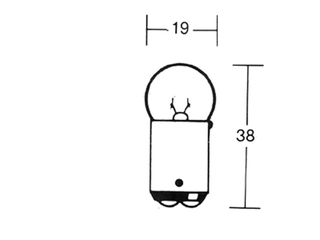 Glhlampe 6V 5W Ba15D Klein 10Stk -