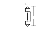 Soffitten 6V 3W 8 X 28 10Stk -