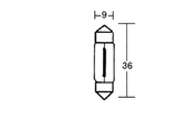 Soffitten 6V 5W 9 X 36 10Stk -