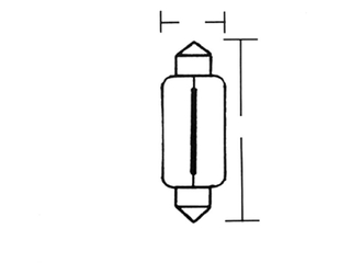 Soffitten 6V 5W 10 X 39 10Stk -