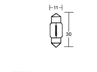 Soffitten 6V 10W 11 X 30 10Stk -