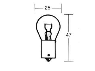 Glhlampe 6V 15W Ba15S Gro 10Stk -