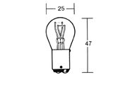 Glhlampe 6V 18/5W Bay15D 10Stk -