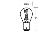 Glhlampe 6V 15/15W Bax15D 10Stk -