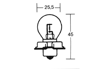 Glhlampe 6V 15W P26S 1 Stk -