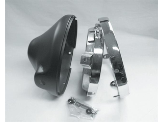 Lampengehäuse Komplett Mit Ring - SCHWARZ UNIVERSAL 7