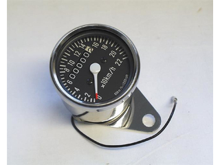 Minitachometer, Chrom - 60 KM/H =1000 RPM